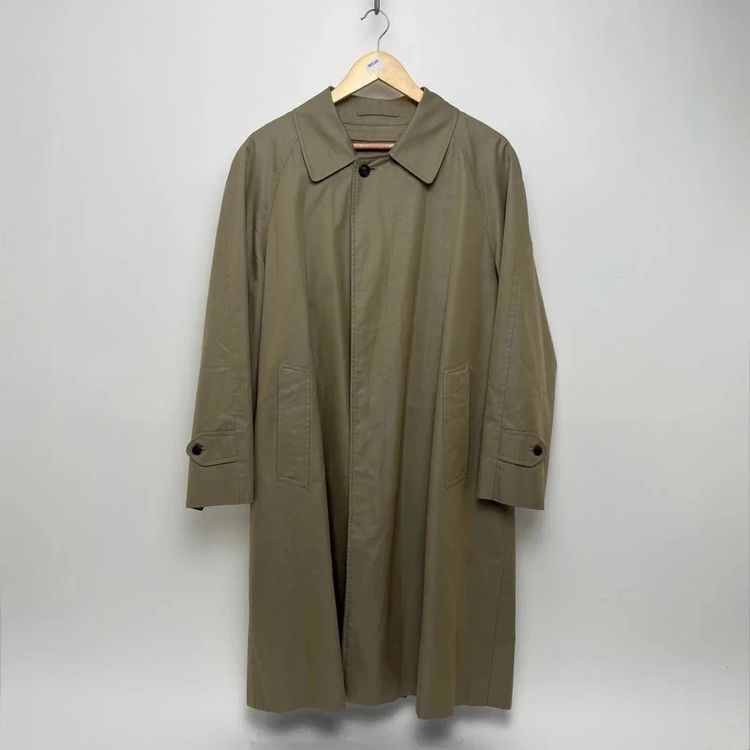 Burberry Vintage Iridescent Cotton Gabardine Nova Check Lined Trench Coat imagen 1