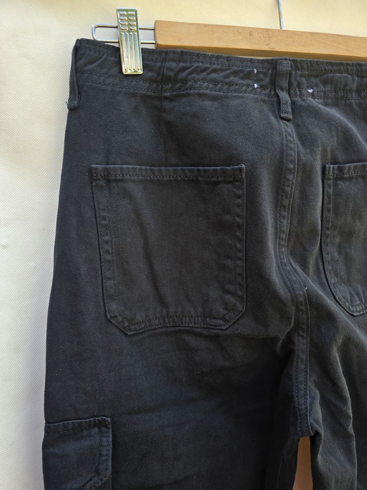 Only Black Cargo Pants image 8