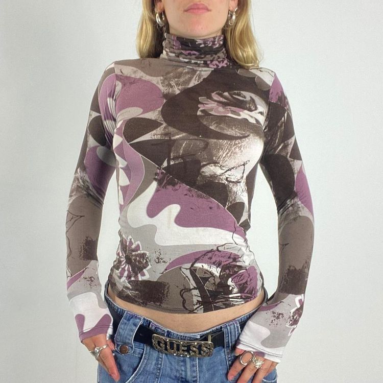 long sleeve turtleneck top image 8