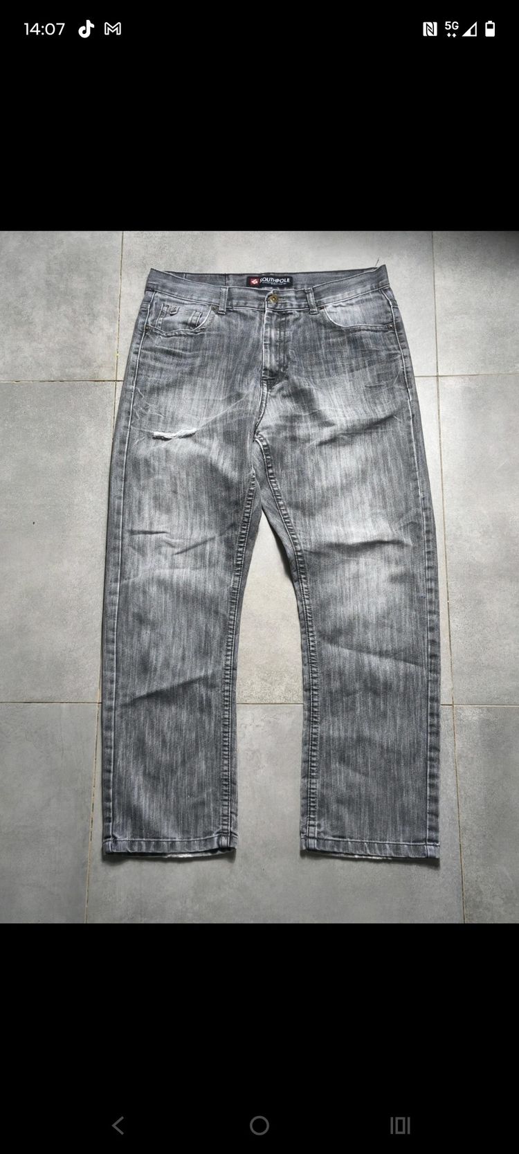 Southpole Grey Distressed Jeans