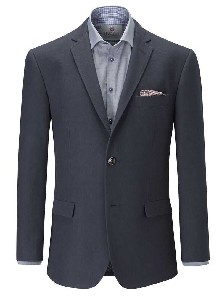 Skopes SKOPES Extra Tall Soft Canvas Tailored Sports Jacket in Navy Chest Size 44 to 54 product image