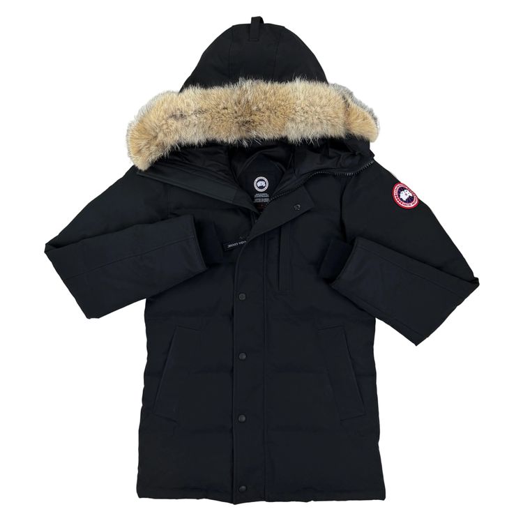 Canada Goose Men’s Black Carson Parka Jacket With Fur - Small Fusion image 1