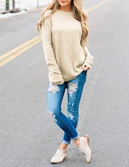 Cream Knit Sweater image 3