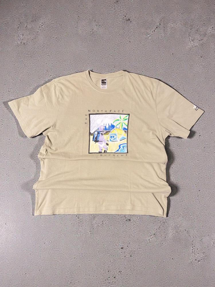 The North Face Beige Graphic T-Shirt