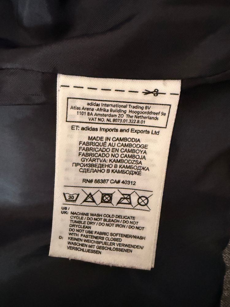 Adidas Grey Puffer Jacket With Hood image 4