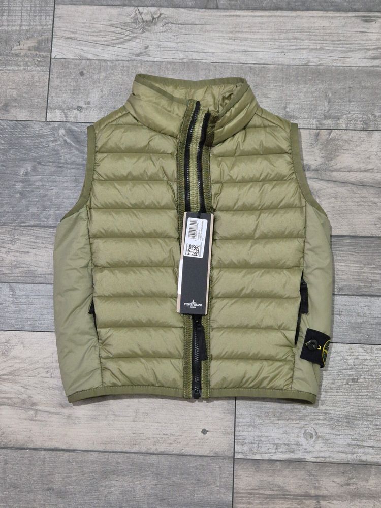 Age 2 Olive Green Stone Island Gilet BNWT