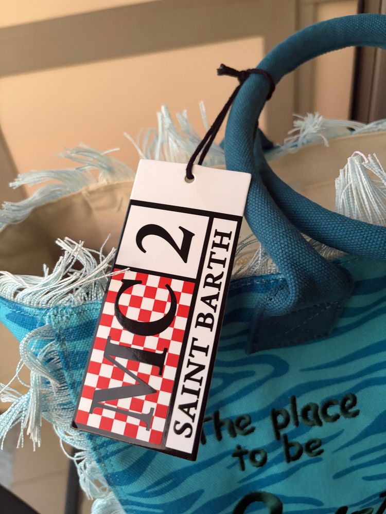 Mc2 Saint Barth Blue Tote Bag imagen 2