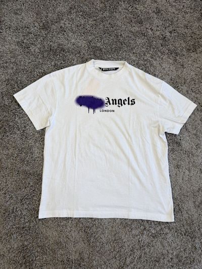 Palm Angels White Graphic T-Shirt