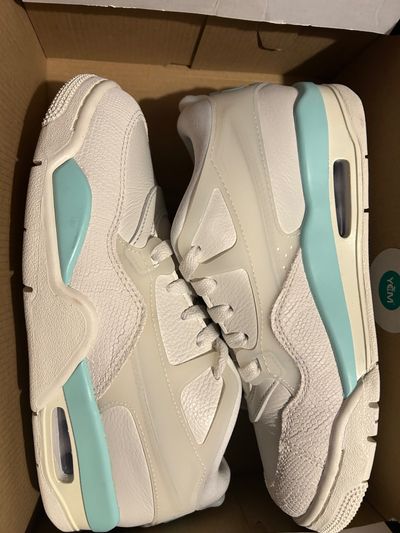 White And Light Blue Sneakers
