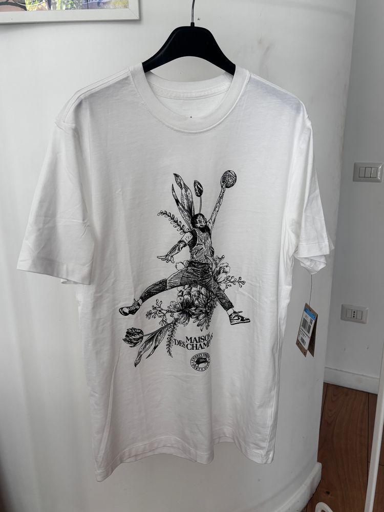 Jordan Maison Des Champs White Graphic T-Shirt image 2