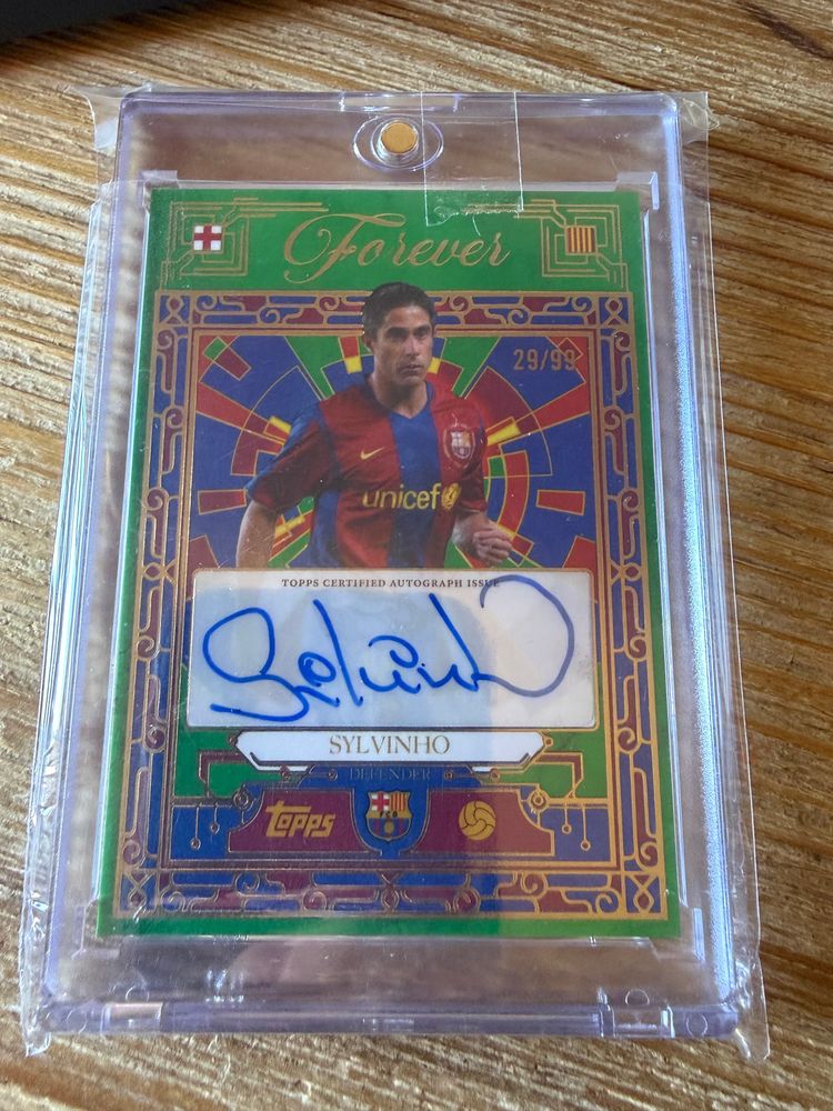 Sylvinho Auto /99 Green Topps Forever Barcelona 2025-26 BV-SY