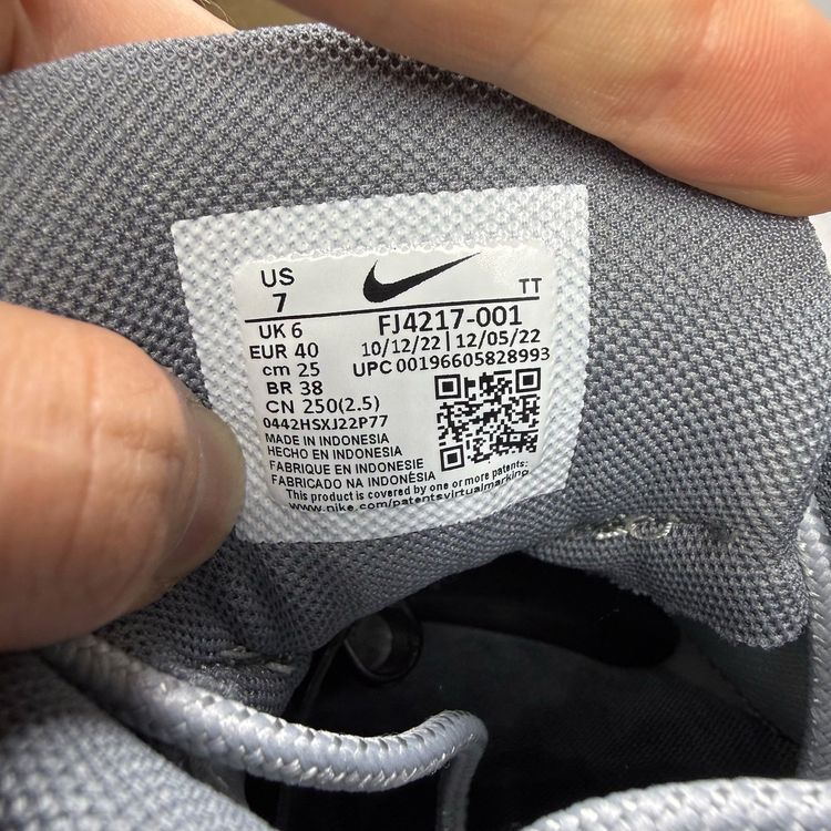 Immagine di Nike Air Max 95 Size UK 6 Wolf Grey White Cool Grey Men's Trainers FJ4217-001 9