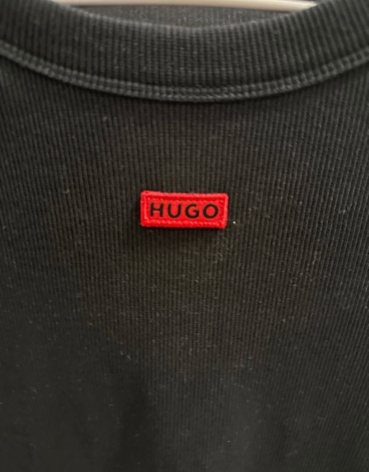 Hugo Black Long Sleeve Crop Top image 4