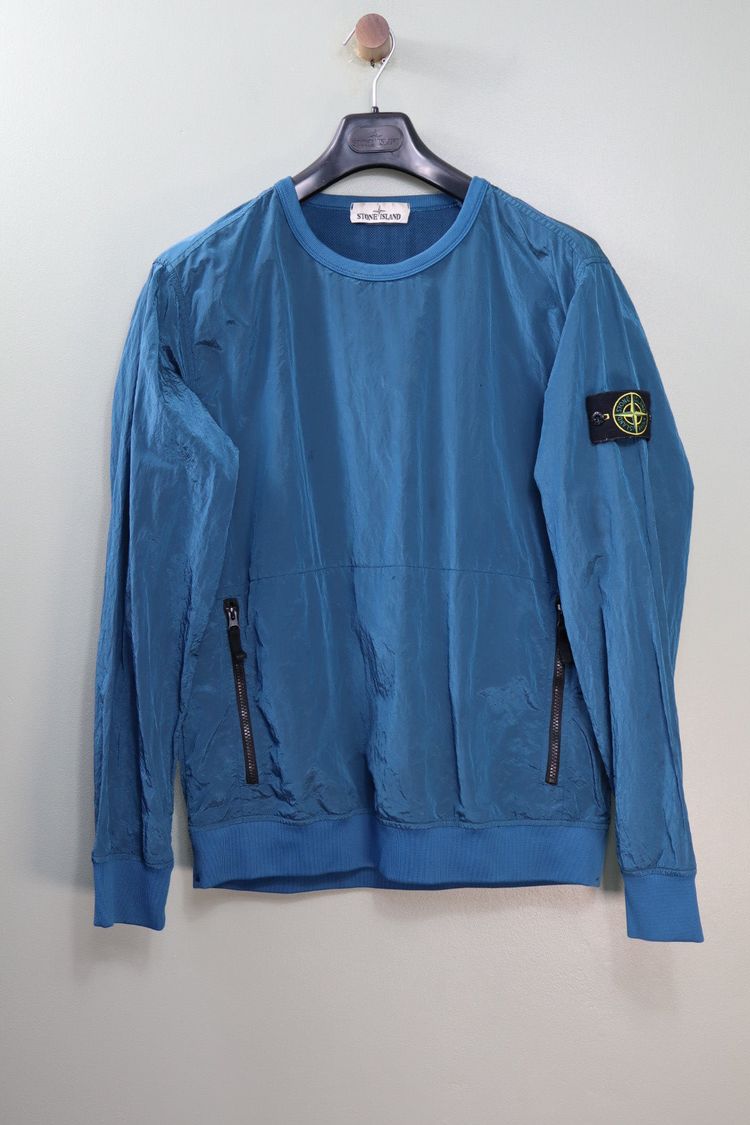 Stone Island Blue Nylon Metal Jumper image 7