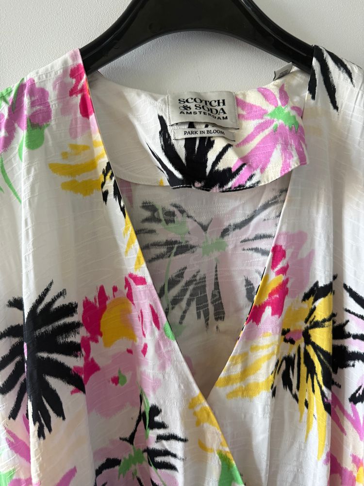 Scotch & soda viscose floral maxi summer dress size XS  3