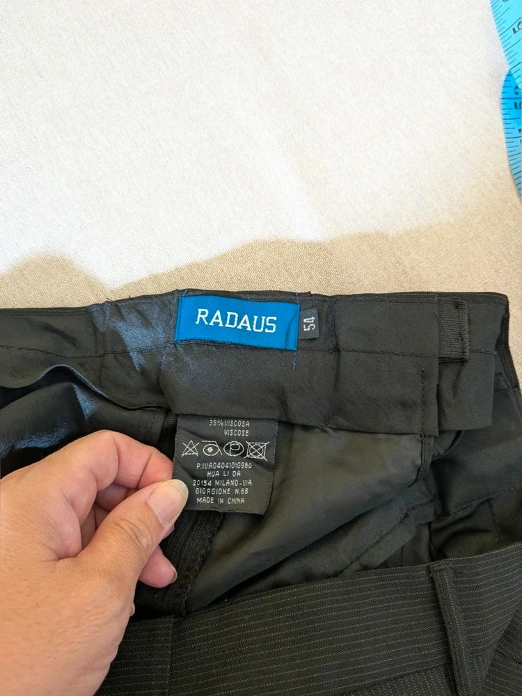 Completo Uomo Nero antracite Radaus giacca E Pantalone Elegante Tg. 54 image 10