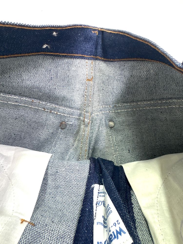 Wrangler western cut rivets W26 L35 made in Belgium anni 70' Eclair zip 2