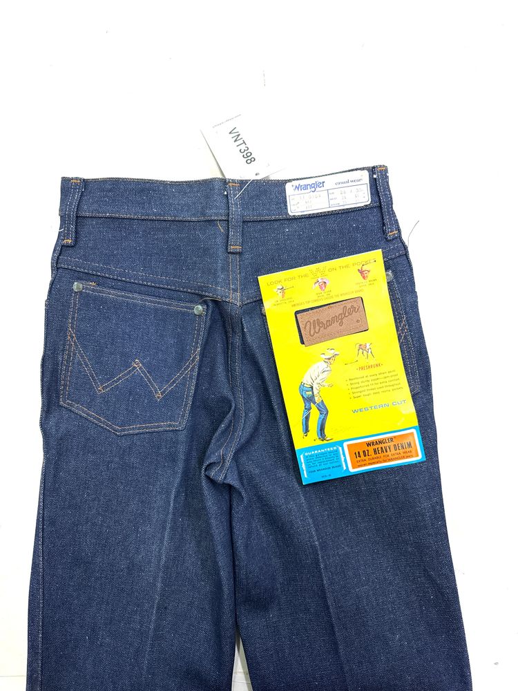 Wrangler western cut rivets W26 L35 made in Belgium anni 70' Eclair zip 13