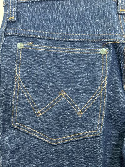 Wrangler western cut rivets W26 L35 made in Belgium anni 70' Eclair zip 14