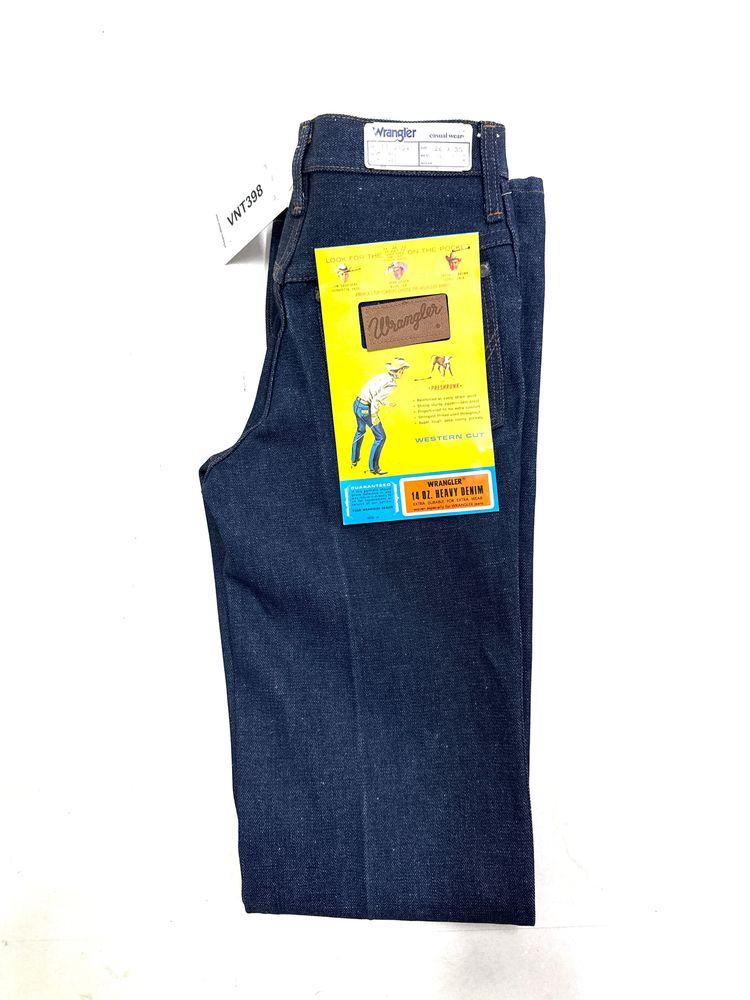 Wrangler Wrangler western cut rivets W26 L35 made in Belgium anni 70' Eclair zip product image