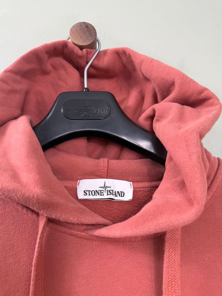 Stone Island Burnt Orange Hoodie imagen 2