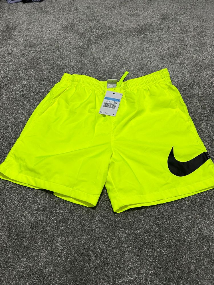 Nike men's medium bolt swoosh shorts