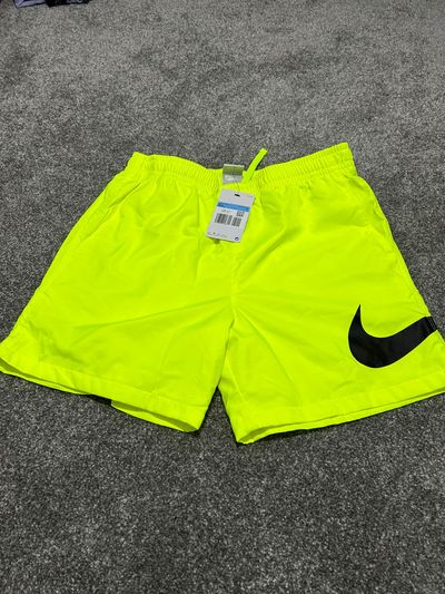 Nike men's medium bolt swoosh shorts