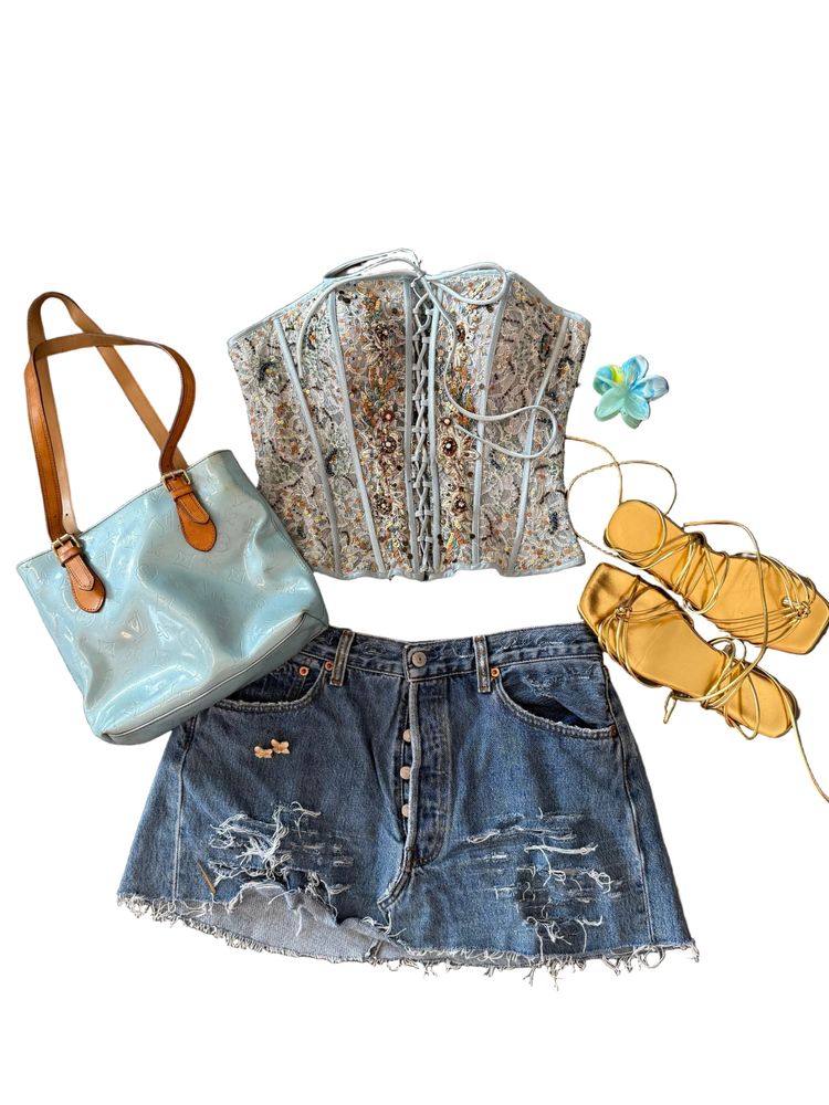 VINTAGE DENIM SKIRT imagen 8