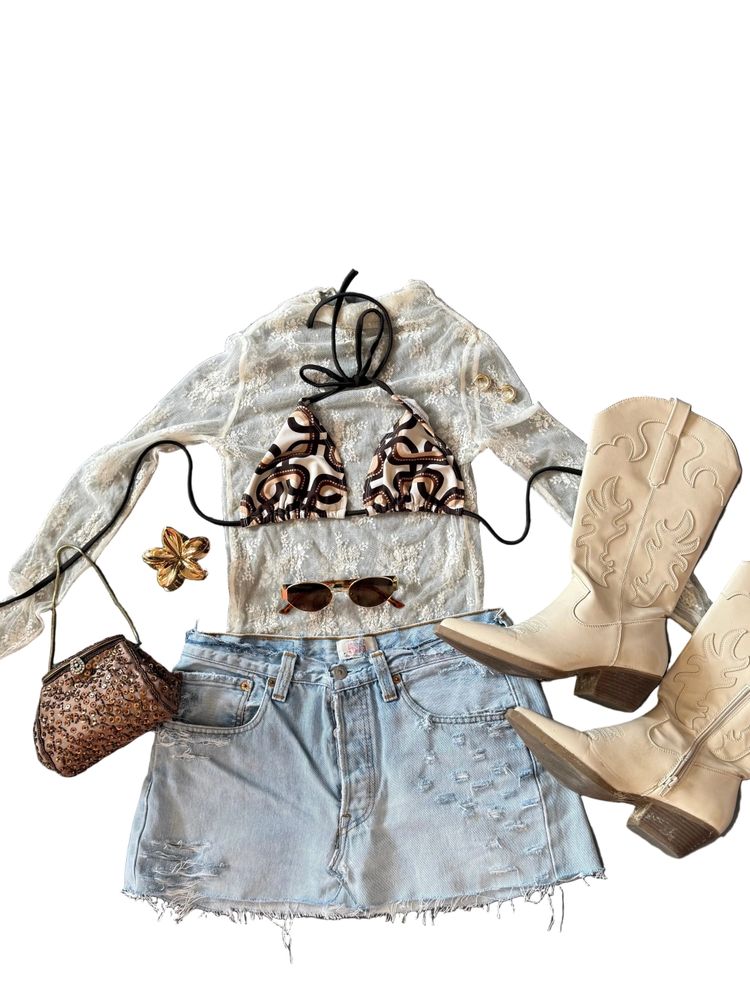 VINTAGE DENIM SKIRT imagen 2