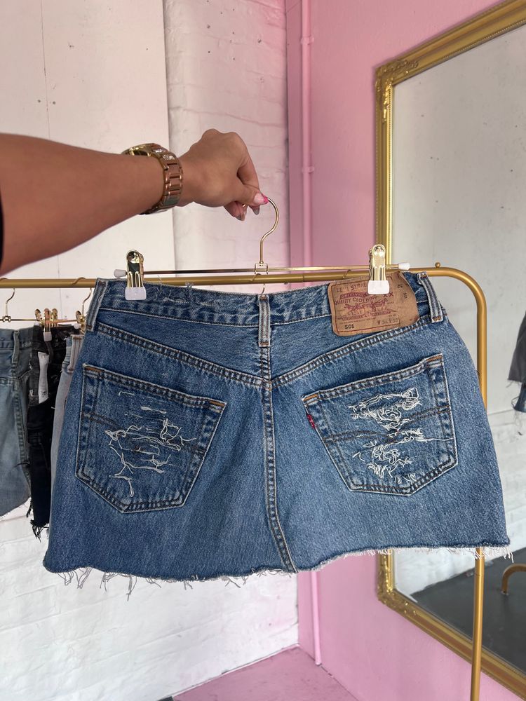 VINTAGE DENIM SKIRT imagen 6