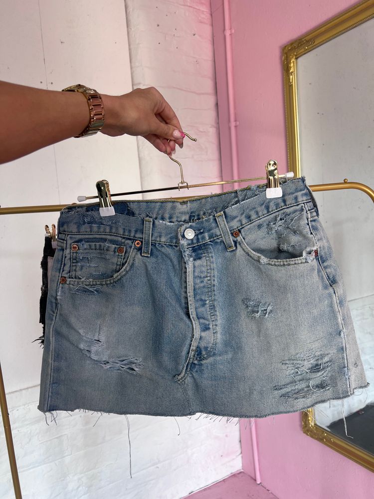 VINTAGE DENIM SKIRT imagen 7