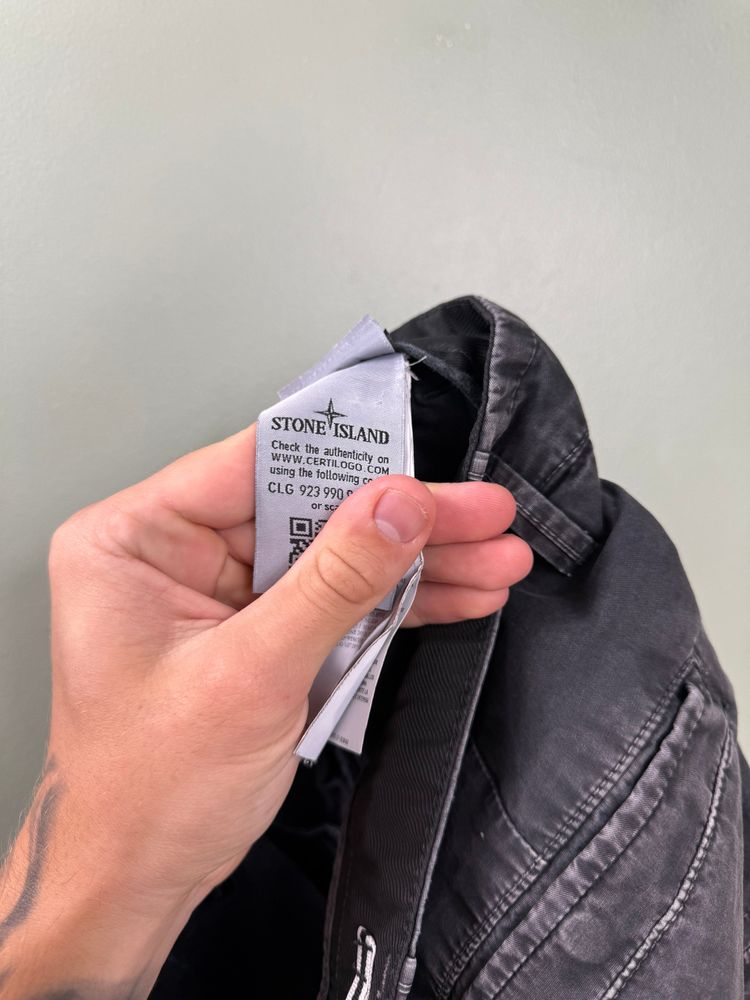 Stone Island Black SL Cargo Shorts image 2