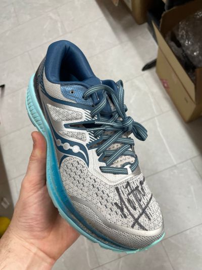 running shoe signed by sir mo farah