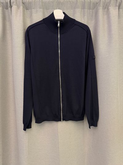 Prada Cardigan Zip Up Navy