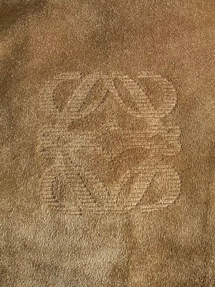 Loewe 1990s Suede Anagram Crossbody Bag 14