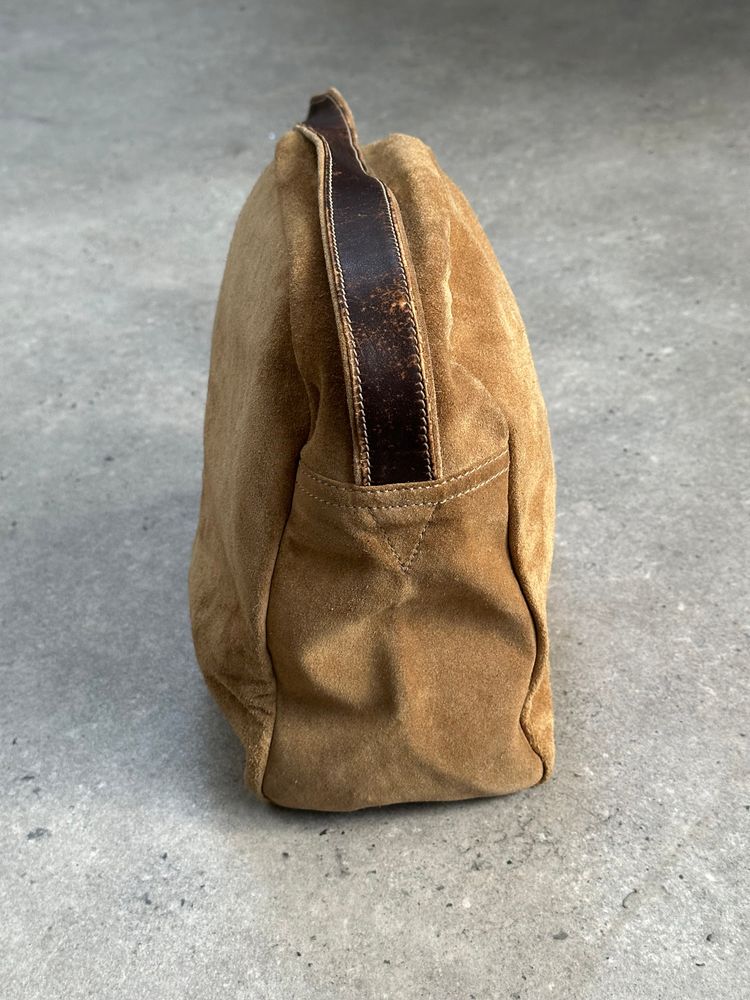 Loewe 1990s Suede Anagram Crossbody Bag 7