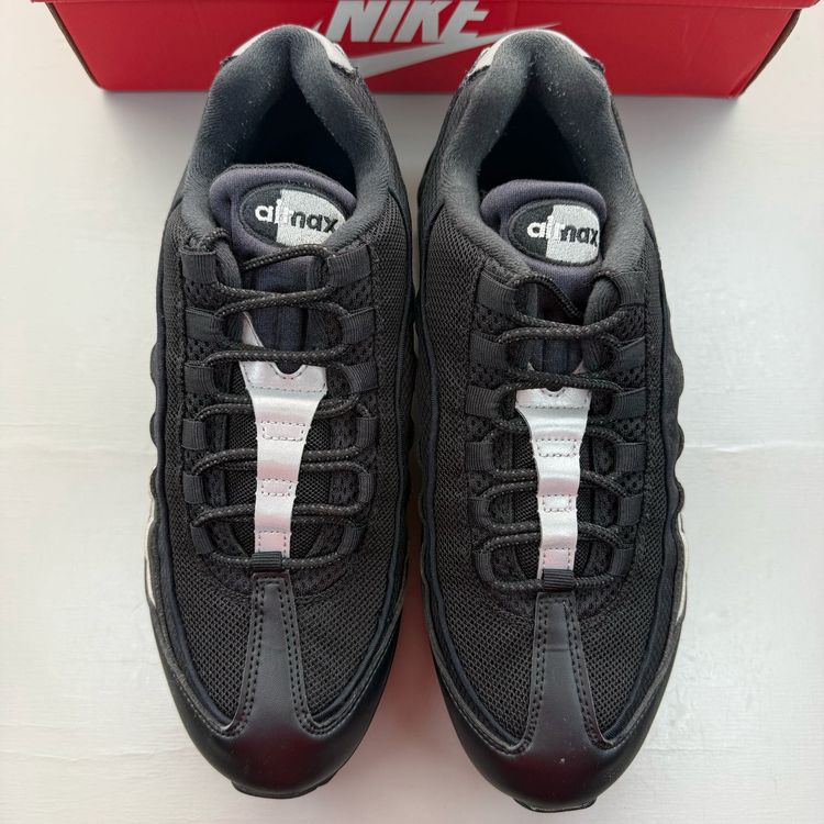 Nike Air Max 95 Size UK 8.5 OG Big Bubble Black Metallic Silver Men's IB1667-003 image 8