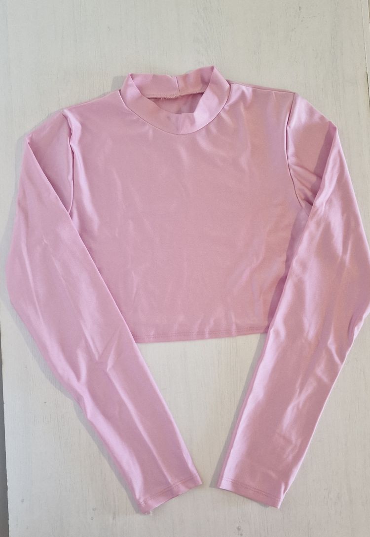 Other Pink Long Sleeve Crop Top product image