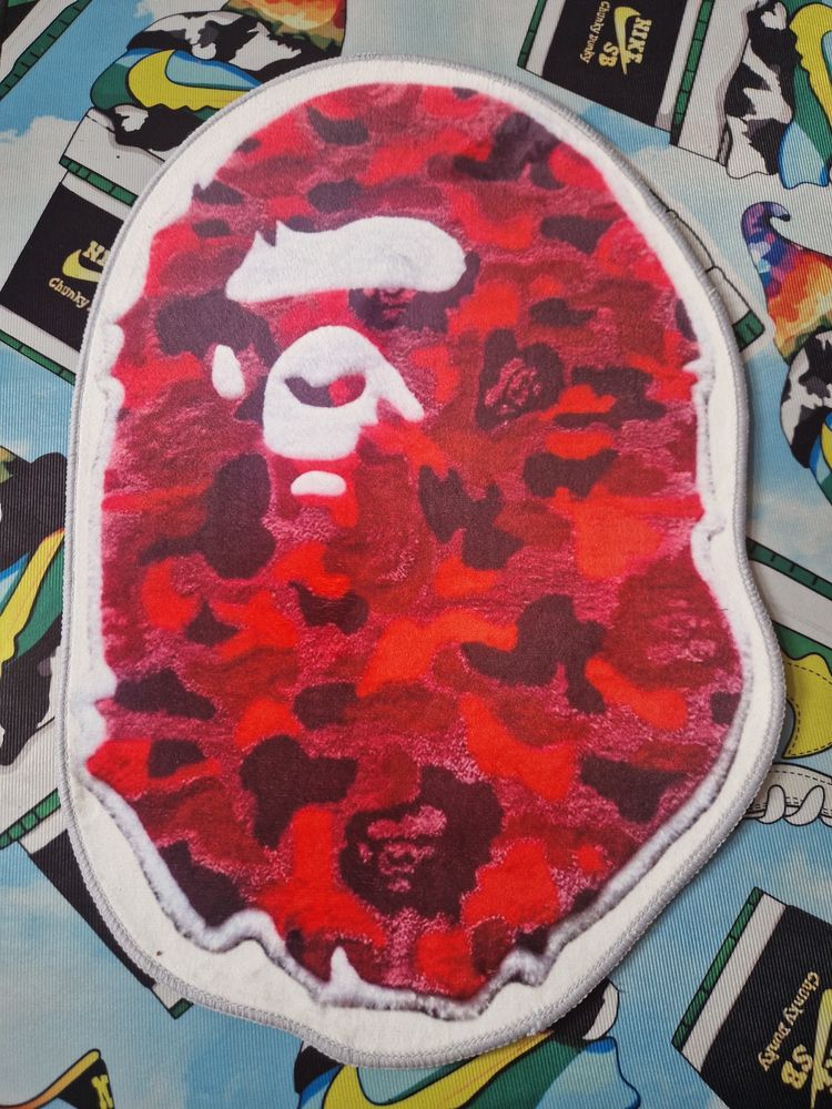 New BAPE Ape Faux Cashmere Rugs