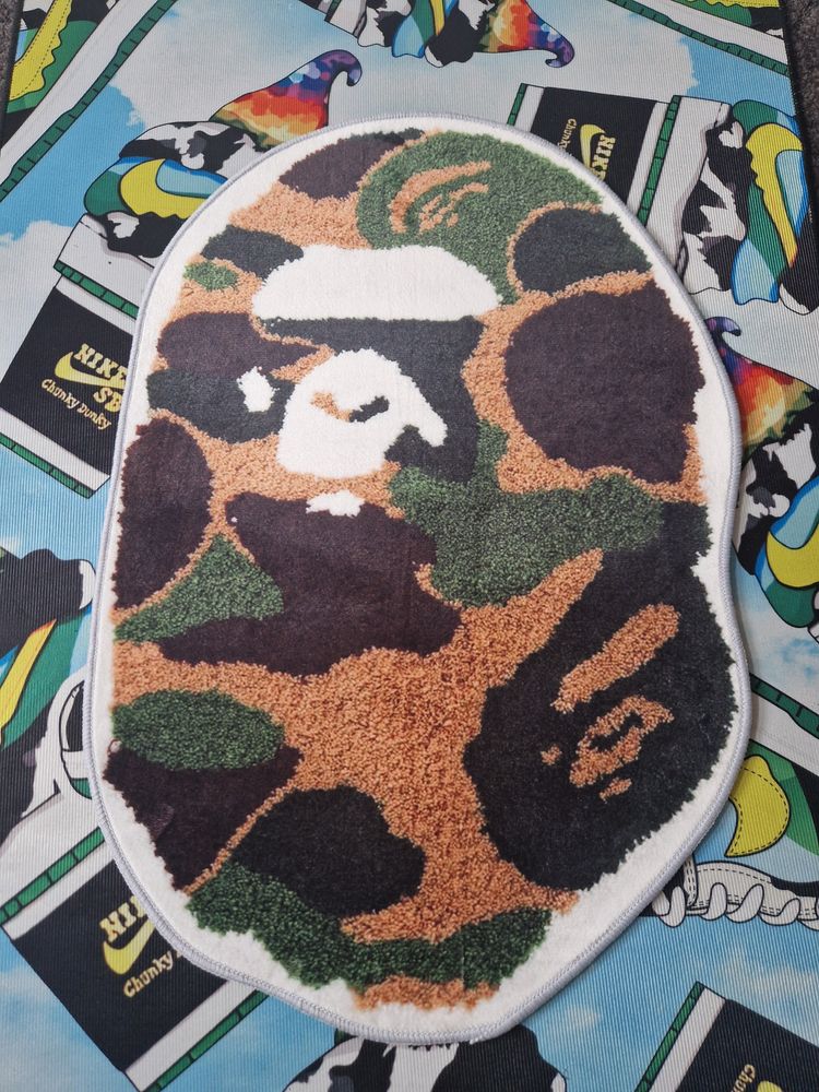 New BAPE Ape Faux Cashmere Rugs image 2