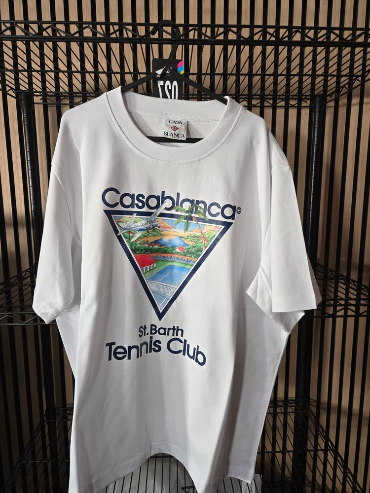B132 Casablanca Tennis Club Icon White Tee Brand New