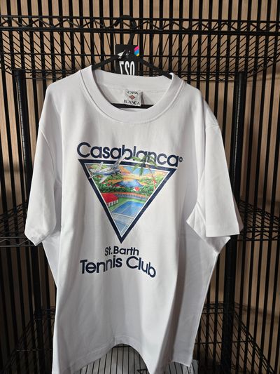 B132 Casablanca Tennis Club Icon White Tee Brand New