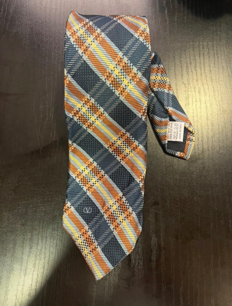 Valentino Plaid Necktie image 1