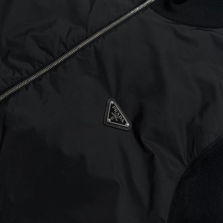 Prada Re-Nylon Wool Zip Up image 4