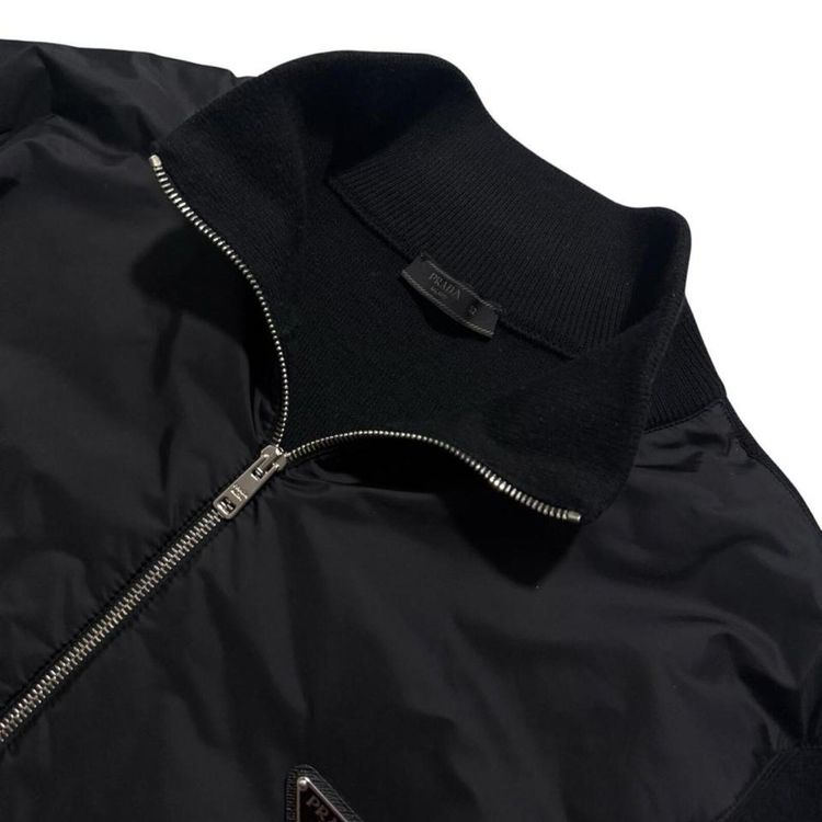 Prada Re-Nylon Wool Zip Up image 6