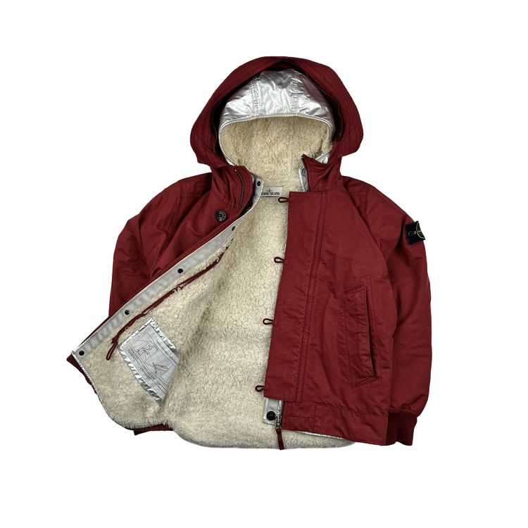Stone Island 2015 Silver Sherling Liner Fur Hood David TC Jacket - Small image 9