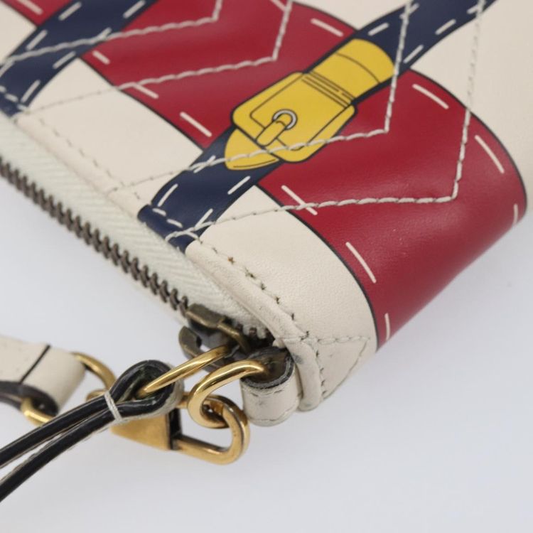 GUCCI GG Marmont Long Wallet Leather Red Gold Tone 466490 Auth 209778 - Jerrillo image 9