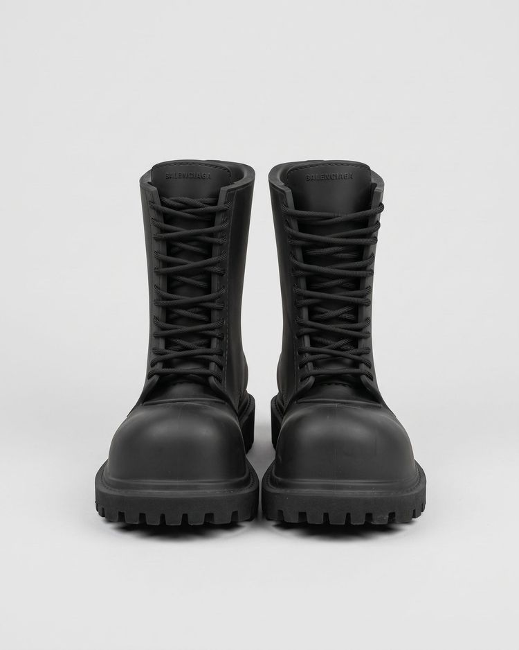 Balenciaga — Stivali Trooper Neri image 1