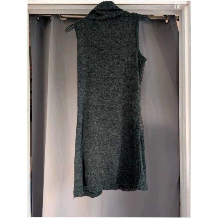Apricot Charcoal Grey Mixed Knit Cowl Neck Tunic Dress UK 8 Whimsigoth Boho imagen 8