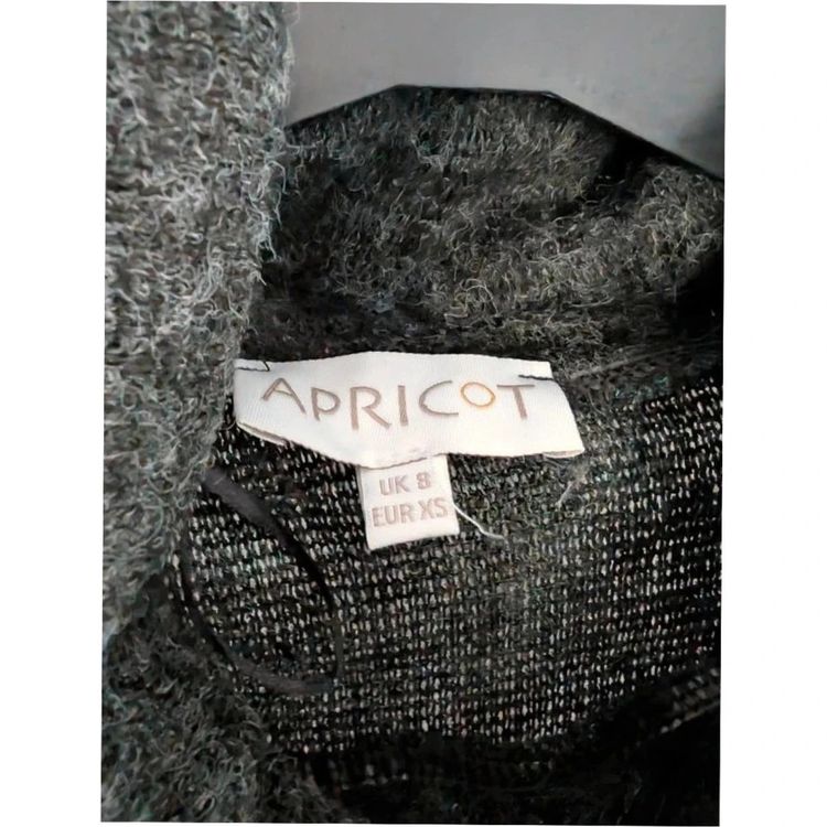 Apricot Charcoal Grey Mixed Knit Cowl Neck Tunic Dress UK 8 Whimsigoth Boho imagen 9